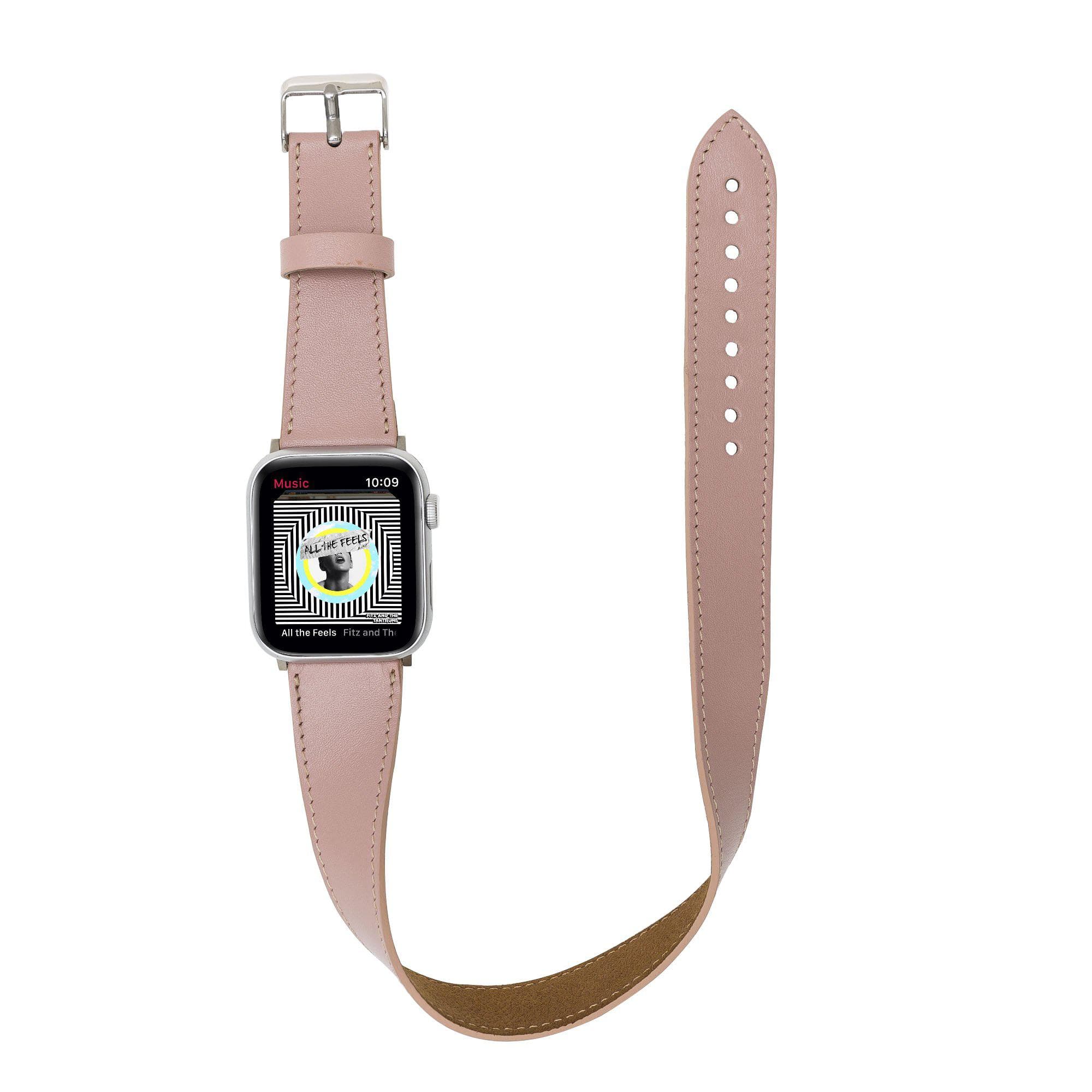 B2B - Leather Apple Watch Bands - DT Double Tour Style NU2 Bouletta B2B