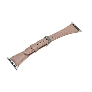 Nude Leather Slim Apple Watch Band