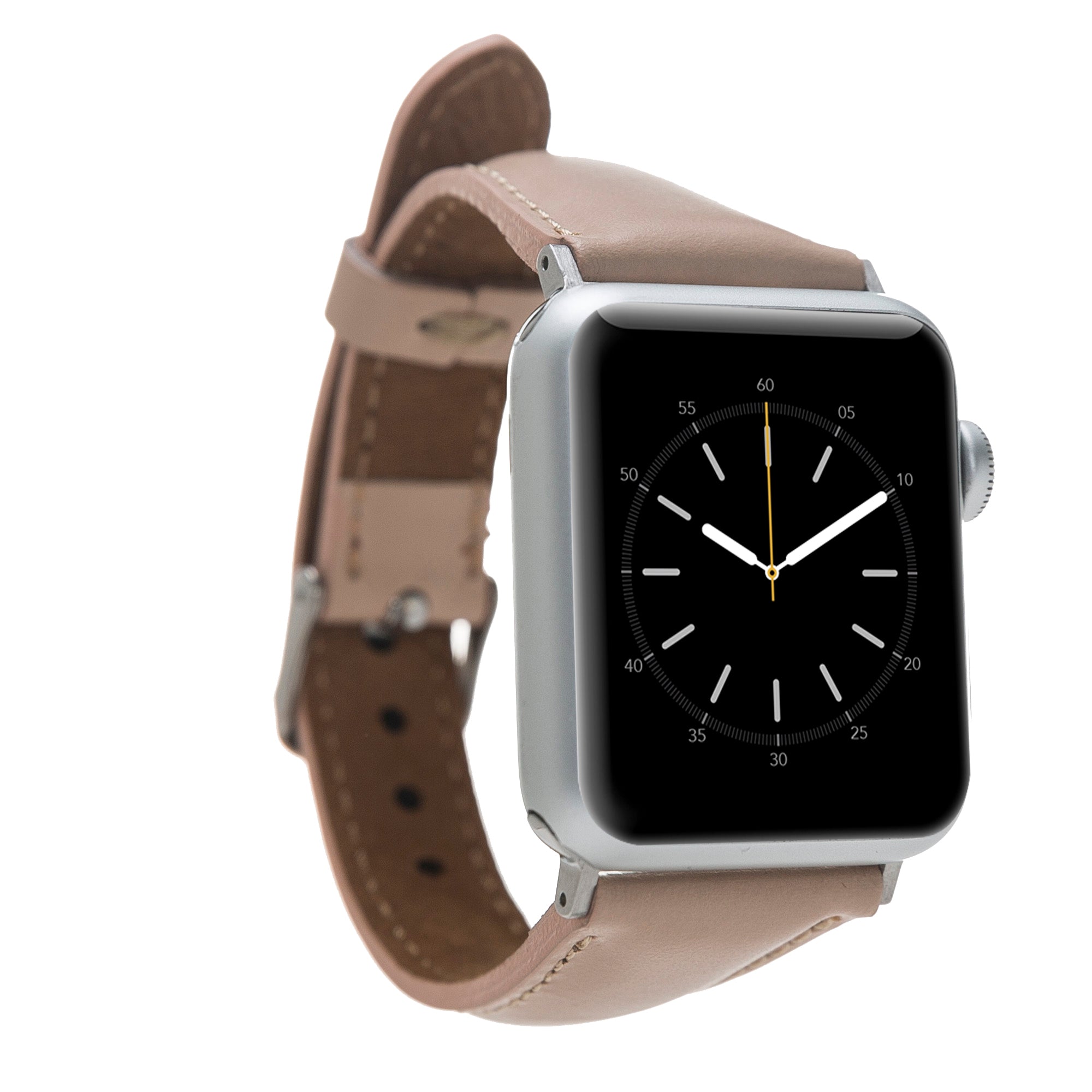 Nude Leather Slim Apple Watch Band