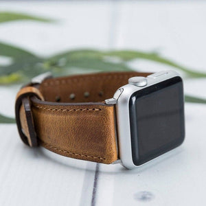 Vintage Brown Leather Classic Apple Watch Band