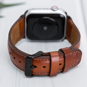 Brown Leather Classic Apple Watch Band
