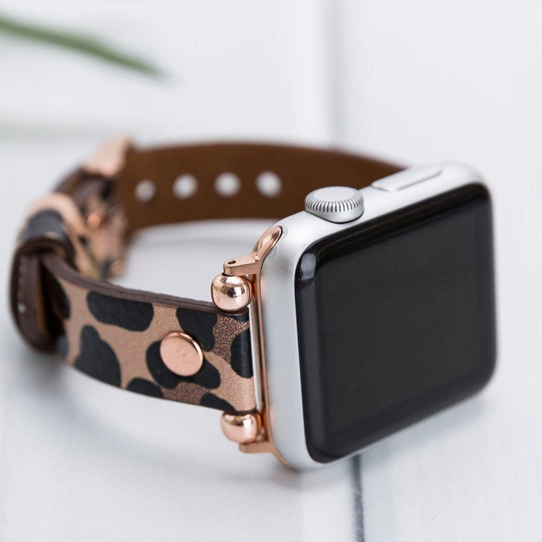 Leopard Apple Watch Band 38 40 41 42 44 45 49 Mm Personalized 