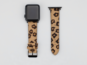 Leopard Leather Classic Apple Watch Band