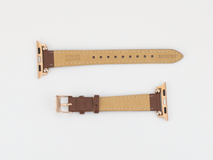 Brown Leather Thin Apple Watch Band
