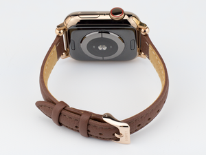 Brown Leather Thin Apple Watch Band