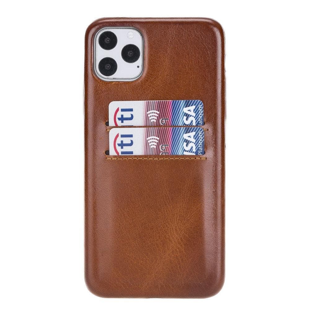 Bouletta Apple iPhone 14 Leather Back Cover with Card Holders, iPhone 14 Pro Max / Tan / Leather