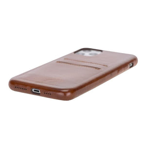 B2B- Apple iPhone 11 Series Ultra Cover Card Holder / UC iPhone 11 Pro Max 6.5" / Tan Bouletta B2B