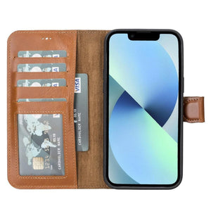 B2B - Apple iPhone 14 Leather Wallet Case / MWWN - Window Magic Apple iPhone 14 Pro Max 6.7" / Black Bouletta B2B