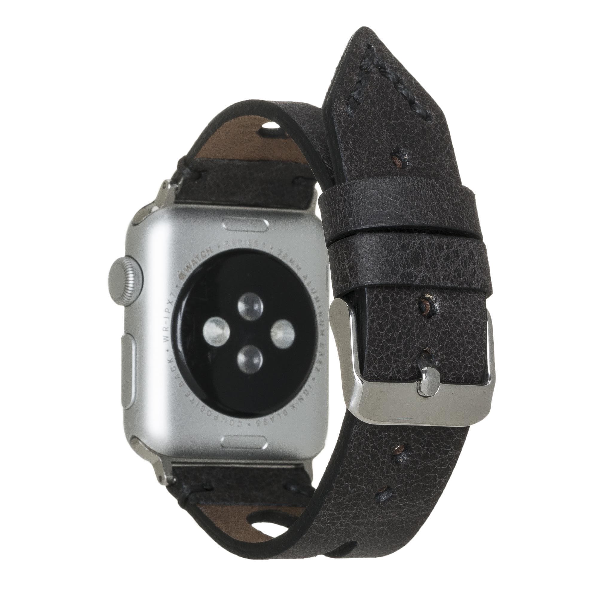 B2B - Leather Apple Watch Bands - BA2 Style Drop Cut TN1 Bouletta B2B