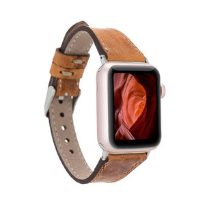 B2B - Leather Apple Watch Bands - Clasic Slim Style G19 Bouletta B2B