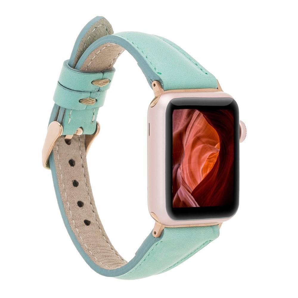 Rose gold apple on sale watch with teal band