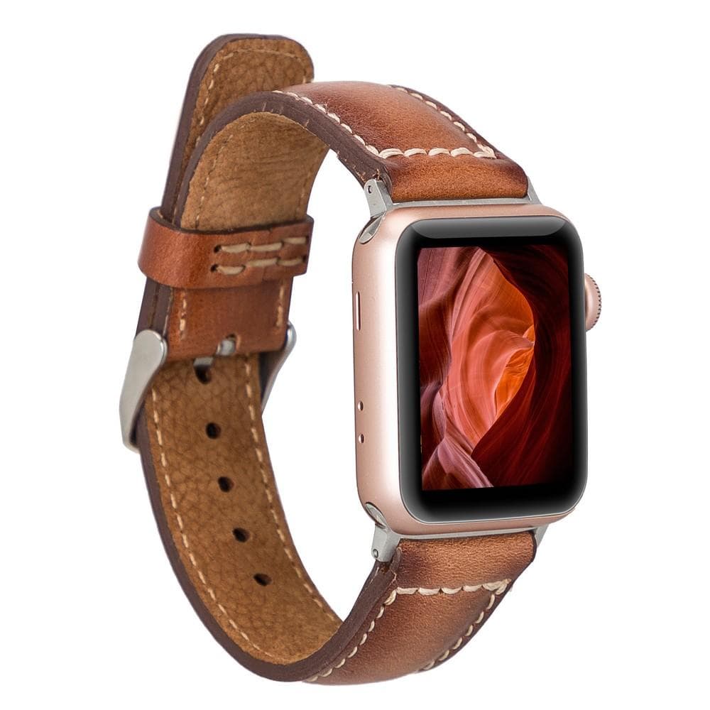 B2B - Leather Apple Watch Bands - Classic Style RST2EF SEN Bouletta B2B