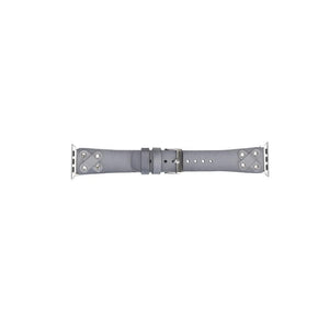 B2B - Leather Apple Watch Bands / Cross Style with Silver Trok Bouletta B2B