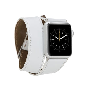 B2B - Leather Apple Watch Bands - DT Double Tour Style F3 Bouletta B2B
