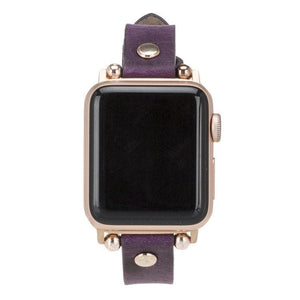B2B - Leather Apple Watch Bands - Ferro Rose Gold Trok Style G7 Bouletta B2B