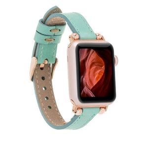 B2B - Leather Apple Watch Bands - Ferro Seamy Style BRN7 Bouletta B2B