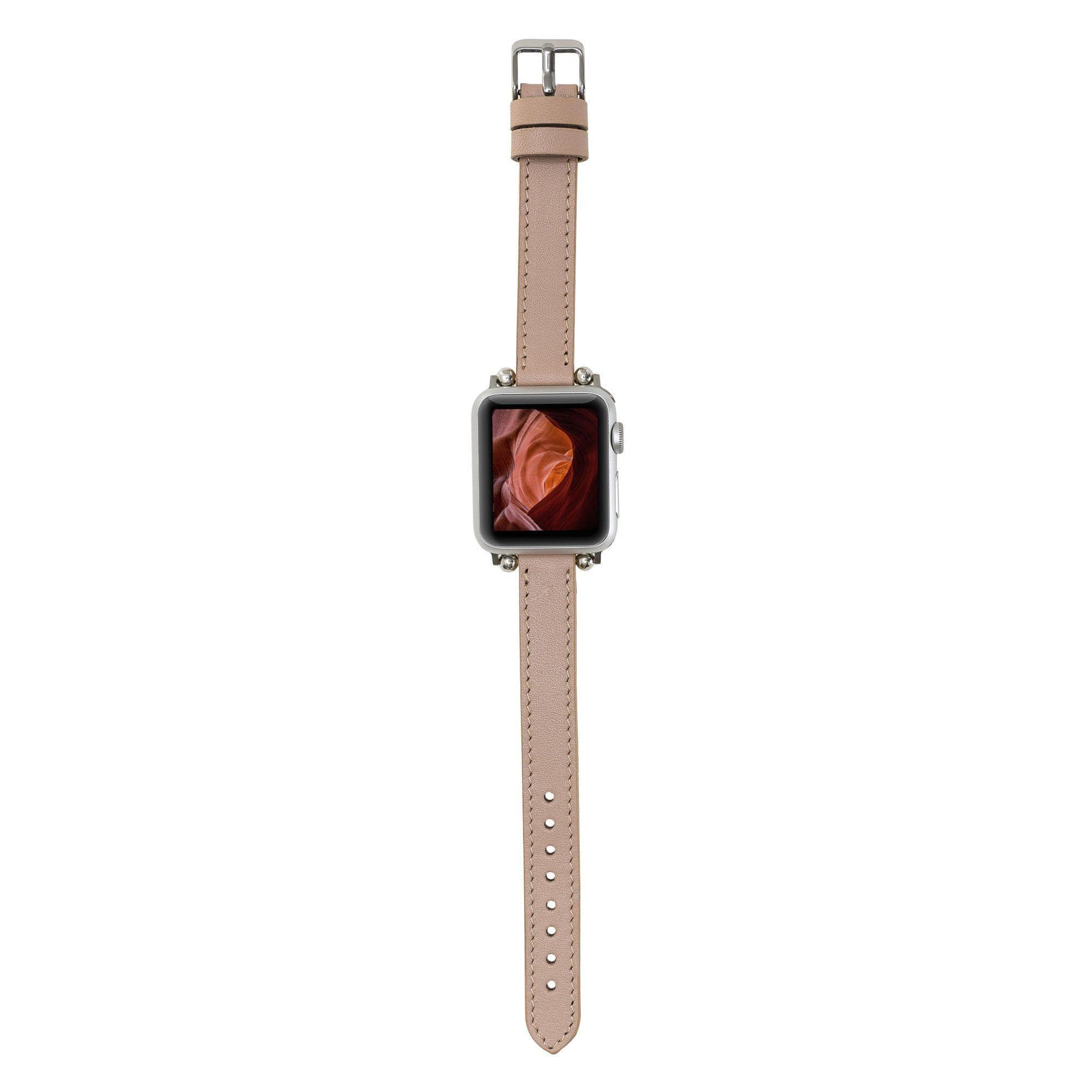 B2B - Leather Apple Watch Bands - Ferro Seamy Style NU1 Bouletta B2B
