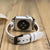 B2B - Leather Apple Watch Bands - Ferro Silver Trok Style F3 Bouletta B2B