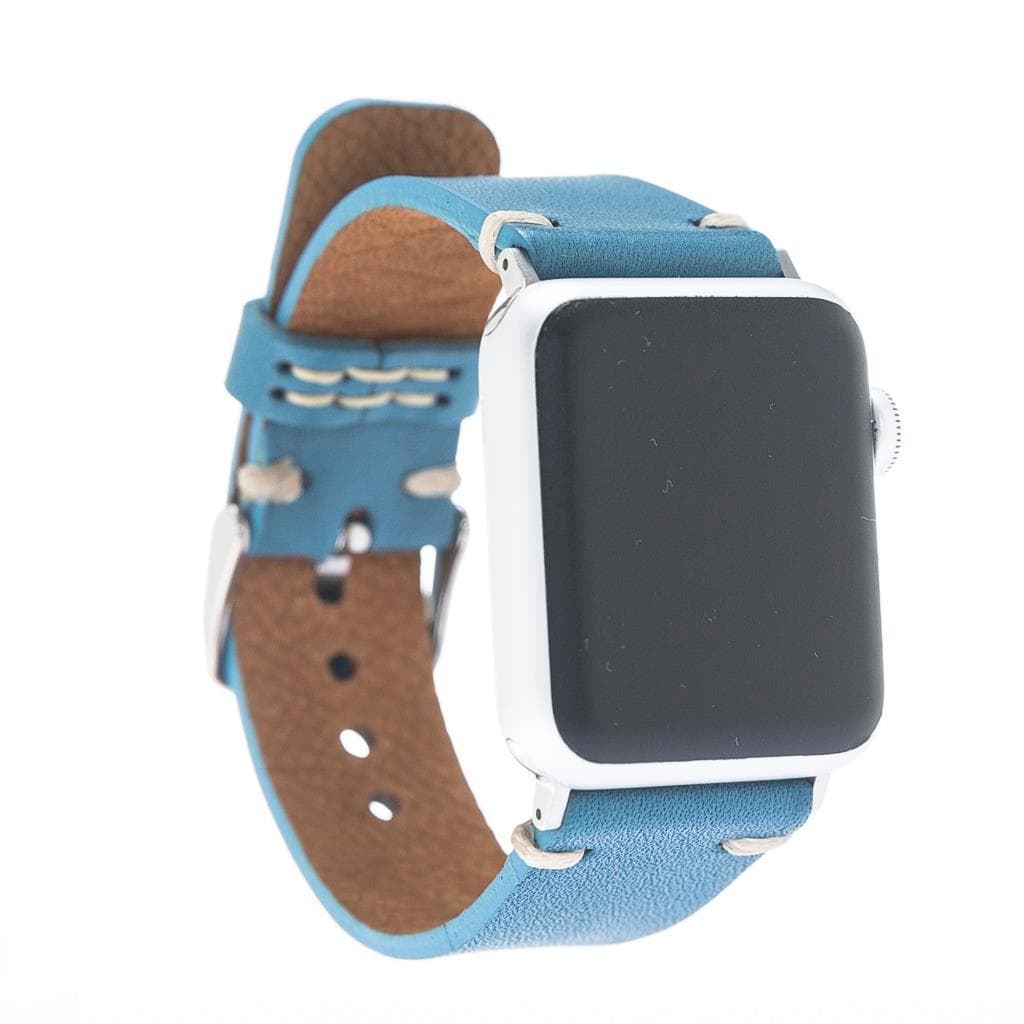 B2B - Leather Apple Watch Bands - Welder Style BRN4 Bouletta B2B
